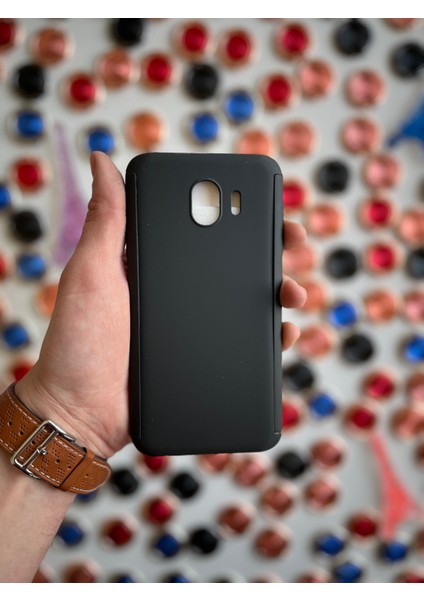 Galaxy J4 2018 Uyumlu Kılıf 2 Parçalı 360 Protect Mat Ince Renkli Vrbjani Rubber Kapak