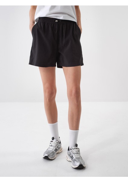 Siyah Oversize Şort