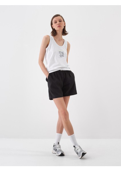Siyah Oversize Şort