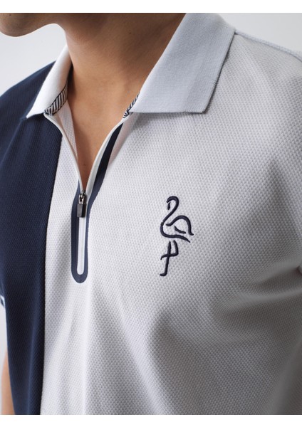 Erkek Beyaz Regular Fit Pamuklu Polo Yaka Tişört modelleri