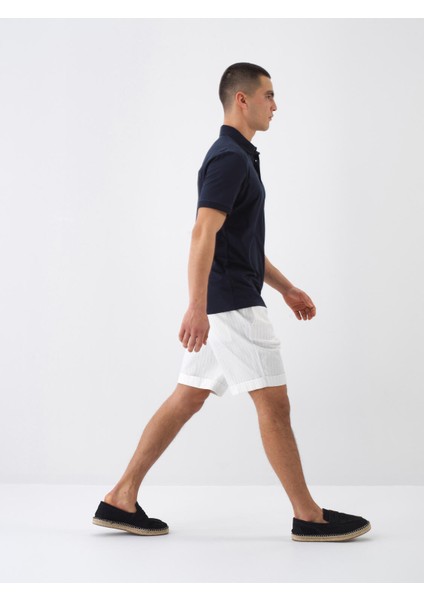 Erkek Lacivert Slim Fit Pamuklu Polo Yaka Basic Tişört fiyatları