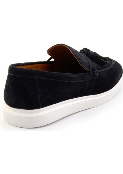 Lacivert Leather Erkek Loafer Ayakkabı E01442310502 modelleri