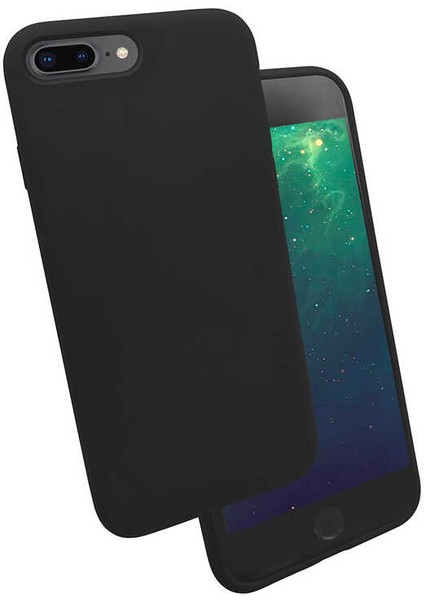 Apple iPhone 8 Plus Uyumlu Silk Silikon-Lila