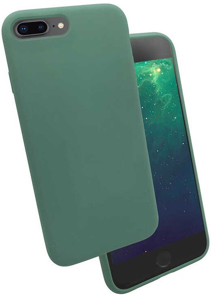 Apple iPhone 8 Plus Uyumlu Silk Silikon-Lila