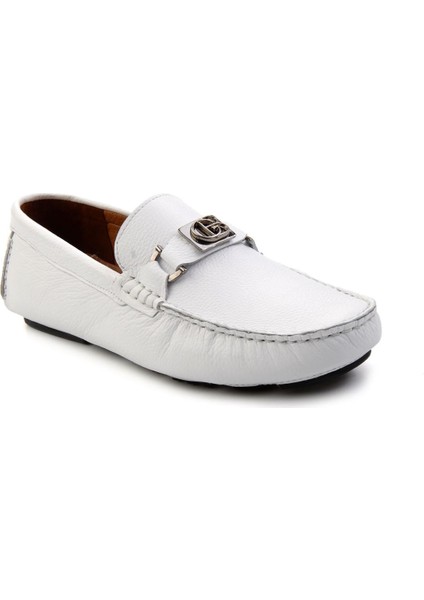 Beyaz Leather Erkek Loafer Ayakkabı E01547007540 fiyatları