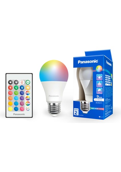 Uzaktan Kumandalı Rgb E27 Akıllı LED Ampul