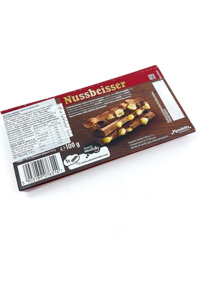 Nussbeisser Bütün Fındıklı Sütlü Çikolata 100 G modelleri