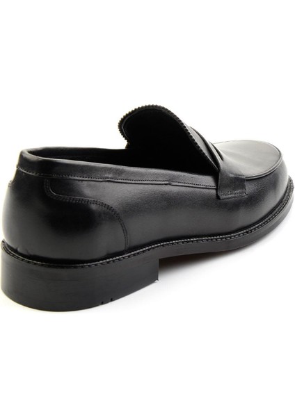 Siyah Leather Erkek Klasik Ayakkabı E01630311741