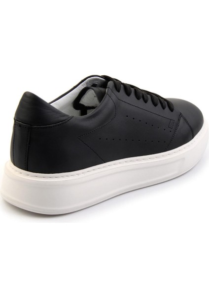Siyah Leather Erkek Sneaker E01589521603 modelleri