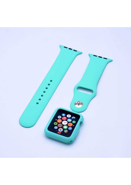Watch 42MM Uyumlu 3 In 1 Klasik Kordon Zore - Yeşil
