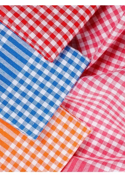 4 Adet Pöti Kareli Kurulama Bezi, 50 x 70 cm Karışık Renk, Beslenme Örtüsü fiyatları