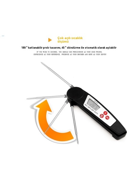 Ev Mutfak Dijital Gıda Süt Sıcaklığı Katlanır Gıda Termometresi (Yurt Dışından) fırsatları