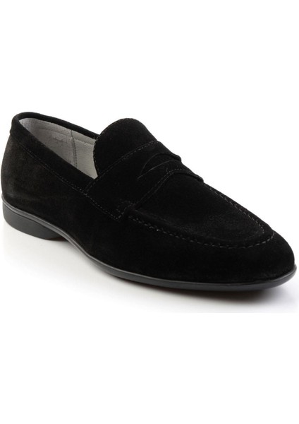 Siyah Leather Erkek Loafer Ayakkabı E01054150502