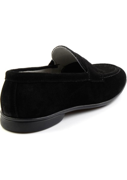 Siyah Leather Erkek Loafer Ayakkabı E01054150502