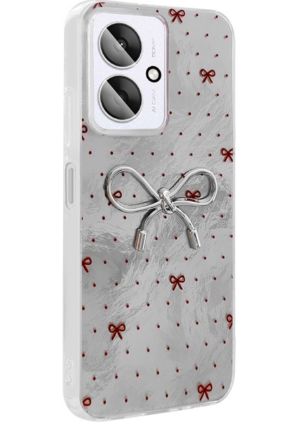 C65 Kılıf Kamera Korumalı Figürlü Ponti Silikon Kapak - Açık Pembe modelleri