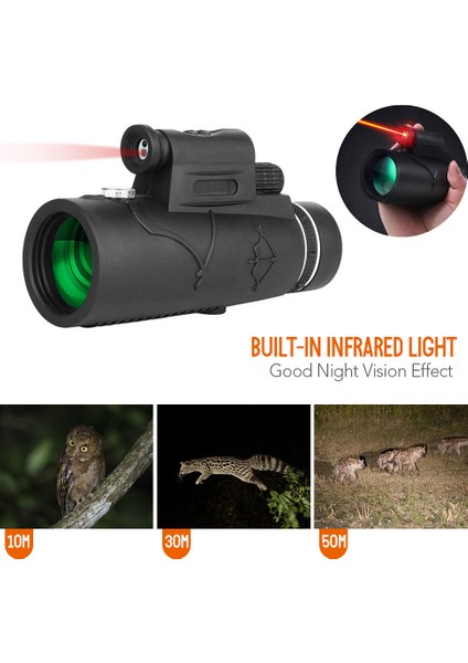 Xixishop Yaban Hayatı Izleme Için 12X40 Monoküler Gece Görüş Teleskopu (Yurt Dışından) modelleri