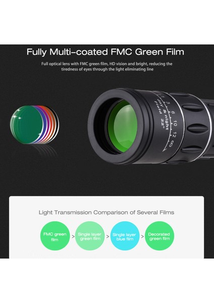 Xixishop 16X52 Taşınabilir Mini Monoküler Teleskop Yüksek Güçlü Yüksek Çözünürlüklü (Yurt Dışından) fiyatları