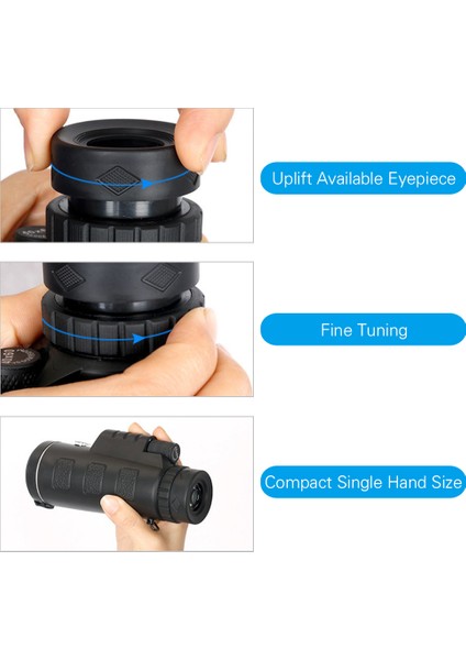 Xixishop LEW60 Açık Taşınabilir Monoküler Teleskop Pusula ile Kaplanmış Yeşil Film (Yurt Dışından) indirimleri