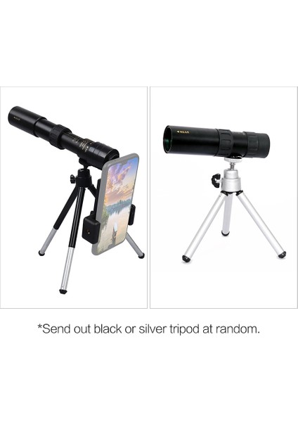 Xixishop 10 - 300 × 40 Zoom Monoküler Yüksek Çözünürlüklü Bak4 Prizma Geri Çekilebilir Teleskop, Tripod ve Telefon Bağlantılı (Yurt Dışından) modelleri