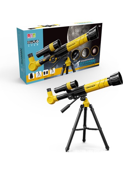 Xixishop Hd Astronomik Teleskop Sarı Giriş Seviyesi Bilim Deney Hediyesi (Yurt Dışından)