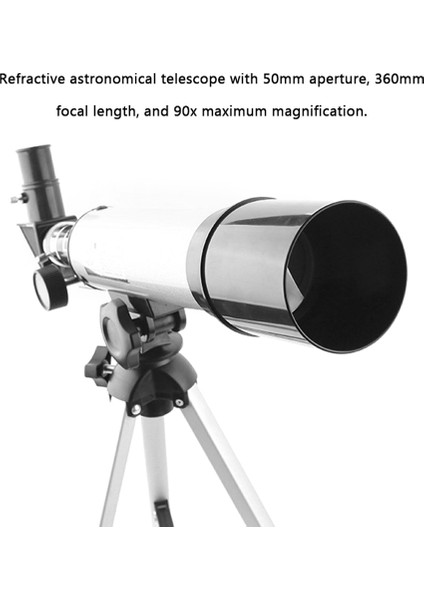 Xixishop Yüksek Çözünürlüklü Astronomik Teleskop 50 mm Açıklık 90 x Maks Büyütme (Yurt Dışından) fırsatları