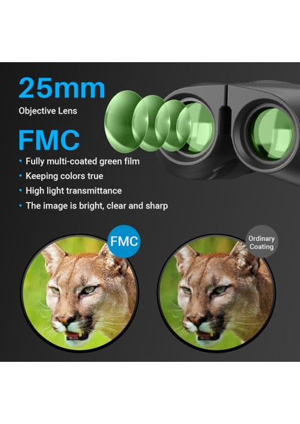 Xixishop Apexel 10X25 Dürbün Yetişkinler Çocuklar Yüksek Güçlü Fmc Lens Ayarlanabilir Gözbebekleri Arası Mesafe (Yurt Dışından) fiyatları