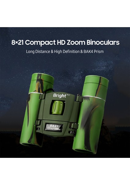 Xixishop 8 × 21 Kompakt Hd Zoom Dürbün Uzun Mesafe Yüksek Çözünürlük (Yurt Dışından) fiyatları