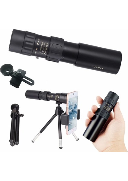 Xixishop 10 - 300X40MM Monoküler Teleskop Suya Dayanıklı Yüksek Güçlü (Yurt Dışından)