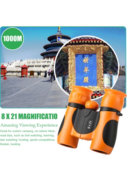 Xixishop Çocuk Dürbün 8X21 Turuncu Yüksek Çözünürlüklü Taşınabilir (Yurt Dışından) modelleri