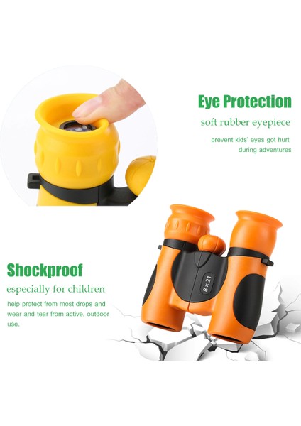 Xixishop Çocuk Dürbün 8X21 Turuncu Yüksek Çözünürlüklü Taşınabilir (Yurt Dışından) indirimleri