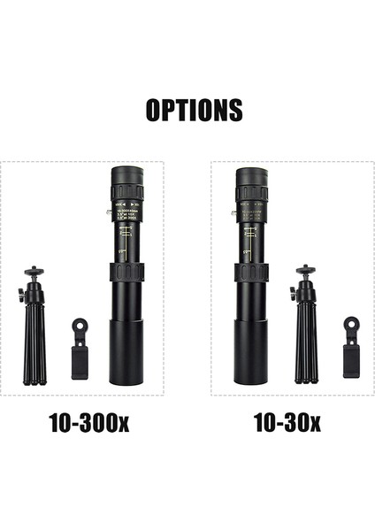 Xixishop 10 - 30 × 25 Tripod Telefon Bağlantılı Zoom Monoküler Yüksek Çözünürlüklü Geri Çekilebilir Teleskop (Yurt Dışından) indirimleri
