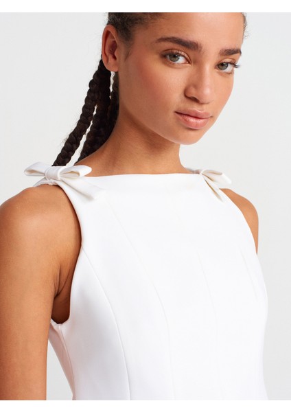 50285 Fiyonklu Peplum Top-Ekru modelleri