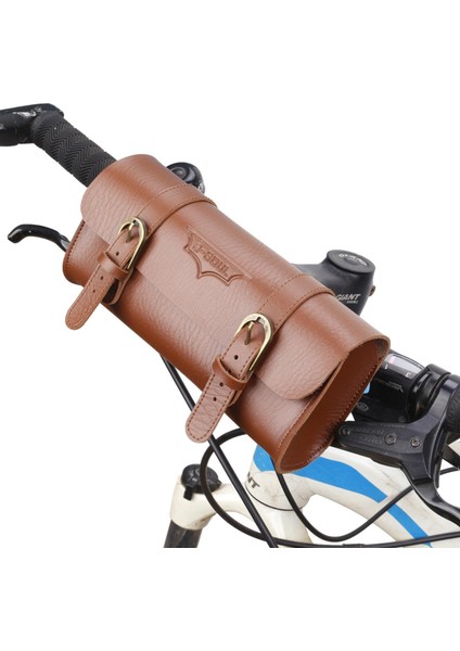 Xixishop Bisiklet Deri Çerçeve Çanta Anahtarlar Telefon Için Taşınabilir Gidon Saklama Çantası (Yurt Dışından)