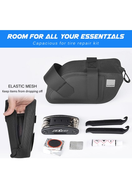 Xixishop Bisiklet Eyer Çantası Büyük Kapasiteli Yansıtıcı (Yurt Dışından)