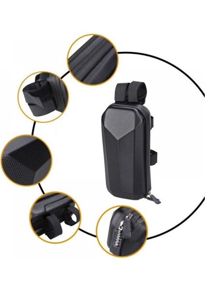 Xixishop Su Geçirmez Scooter Saklama Çantası 2l Elektrikli Scooter Için Sert Kabuk Ön Asılı Çanta (Yurt Dışından) modelleri