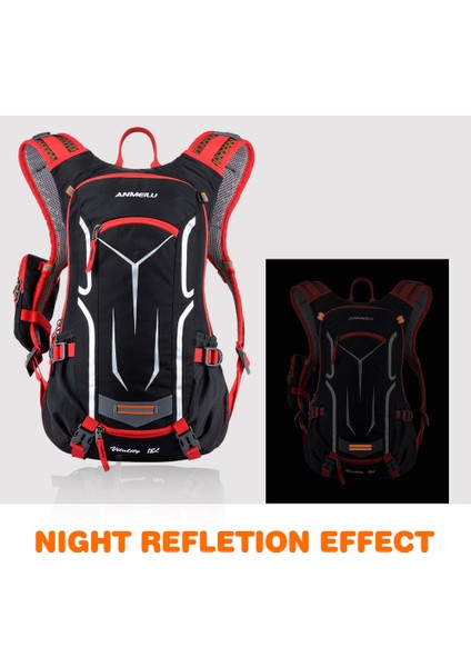 Xixishop 18L Suya Dayanıklı Nefes Alabilir Bisiklet Sırt Çantası (Yurt Dışından)