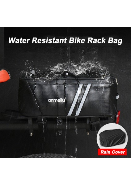 Xixishop Bisiklet Bagaj Çantası 7l Yağmur Kapağına Dayanıklı (Yurt Dışından)