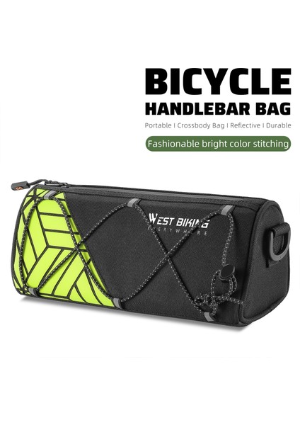Xixishop Açık Taşınabilir Bisiklet Çantası Büyük Kapasiteli Su Geçirmez Bisiklet Ön Gidon Çantası (Yurt Dışından)