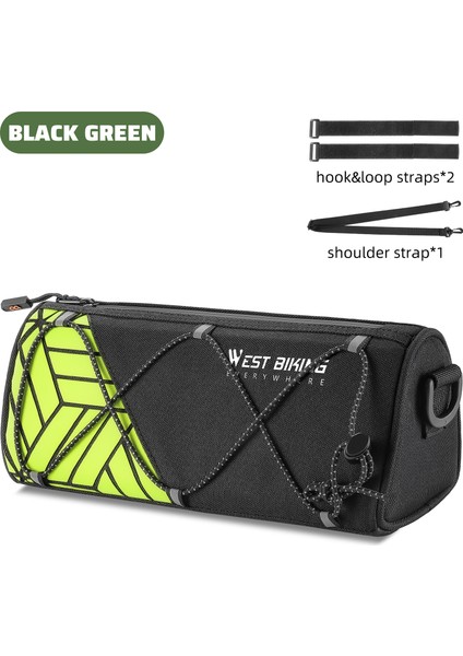 Xixishop Açık Taşınabilir Bisiklet Çantası Büyük Kapasiteli Su Geçirmez Bisiklet Ön Gidon Çantası (Yurt Dışından)