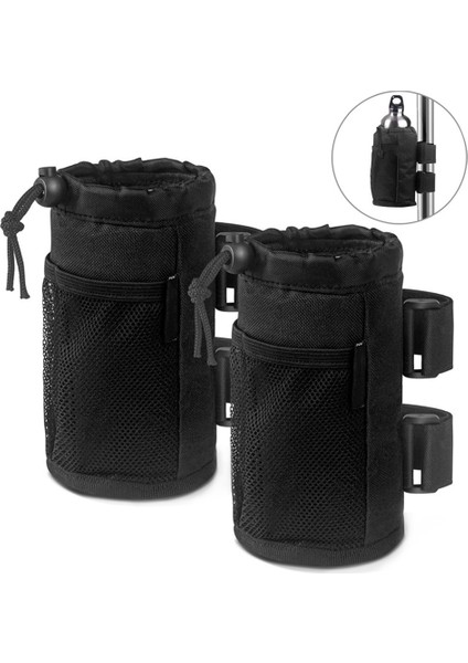 Xixishop Net Cep ve Kordon Kilidi ile Su Şişesi Tutucu Çanta Bisiklet Siyahı (Yurt Dışından)