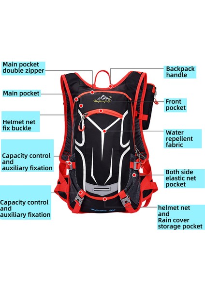 Xixishop 18L Ultra Hafif Bisiklet Sırt Çantası Nefes Alabilir Suya Dayanıklı (Yurt Dışından)