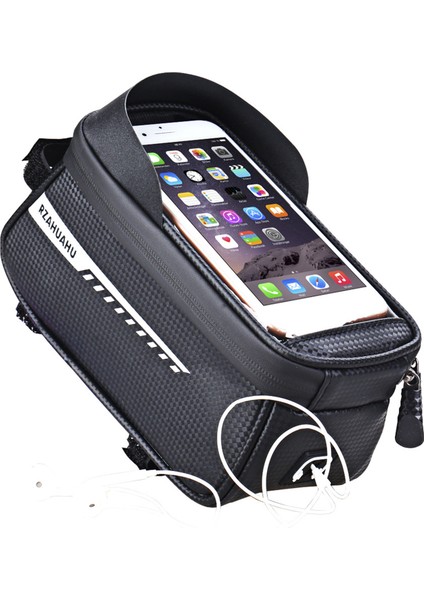 Xixishop Su Geçirmez Bisiklet Telefon Montaj Çantası Ön Çerçeve Çanta Dokunmatik Ekran Telefon Tutucu Bisiklet Bisiklet Aracı Depolama (Yurt Dışından)