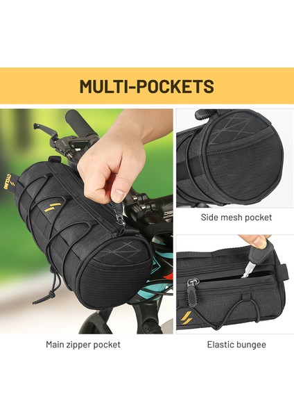 Xixishop Bisiklet Gidon Çanta Çok Fonksiyonlu Bisiklet Ön Çanta Mtb Dağ Yolu Çantası (Yurt Dışından)