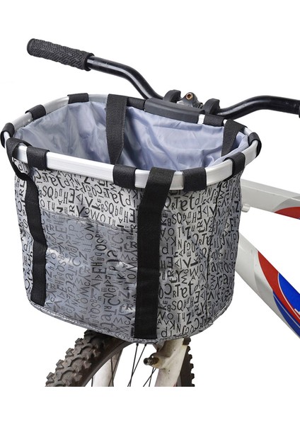 Xixishop Doorslay Bisiklet Ayrılabilir Sepet Bisiklet Ön Pet Taşıyıcı Tuval Ön Çanta (Yurt Dışından)