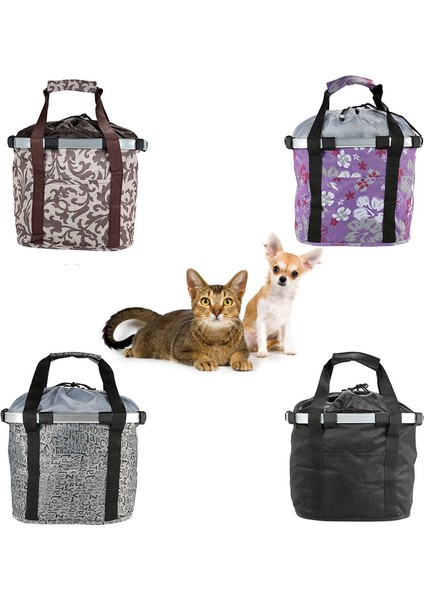 Xixishop Doorslay Bisiklet Ayrılabilir Sepet Bisiklet Ön Pet Taşıyıcı Tuval Ön Çanta (Yurt Dışından)
