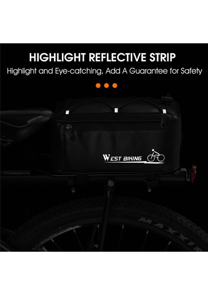 Xixishop 4l Su Geçirmez Bisiklet Arka Koltuklar Çanta Büyük Kapasiteli (Yurt Dışından)