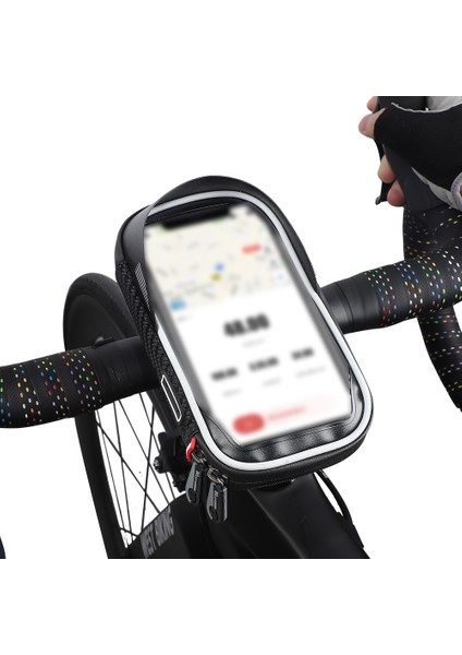 Xixishop Batı Bıkıng Tpu Bisiklet Rafı Su Geçirmez Cep Telefonu Tutucu (Yurt Dışından)