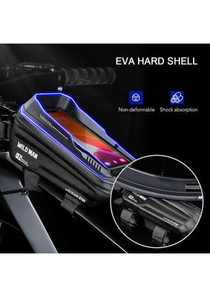 Xixishop Dokunmatik Ekran Bisiklet Gidon Çantası Suya Dayanıklı Büyük Kapasiteli (Yurt Dışından)