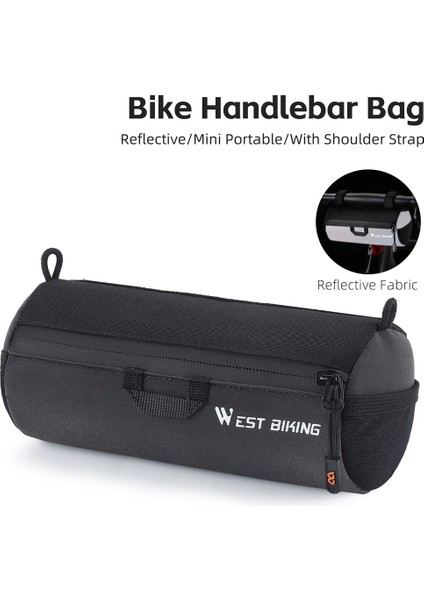 Xixishop Bisiklet Gidon Çantası 1l Çok Fonksiyonlu Bisiklet Çantası (Yurt Dışından)