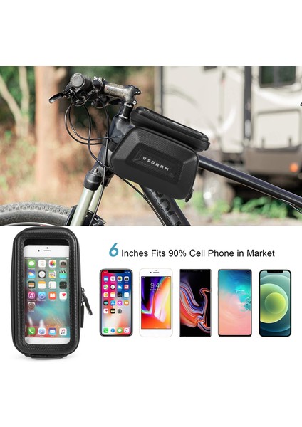 Xixishop Dokunmatik Ekran Bisiklet Gidon Çantası Yol Bisikleti Için Su Geçirmez Çift Pannier Paketi Dağ Bisikleti (Yurt Dışından)
